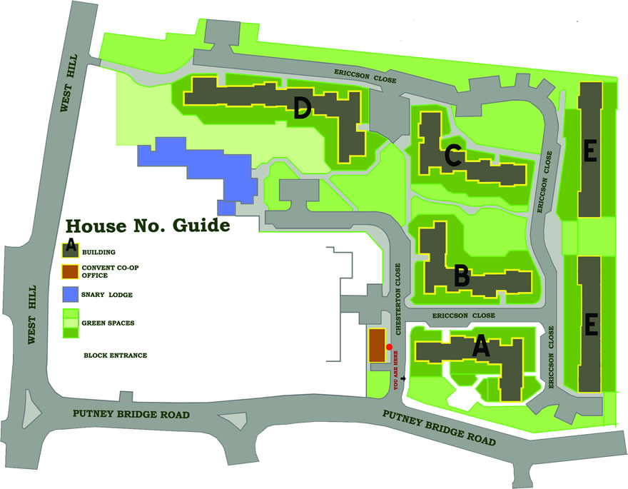 Convent Estate Map